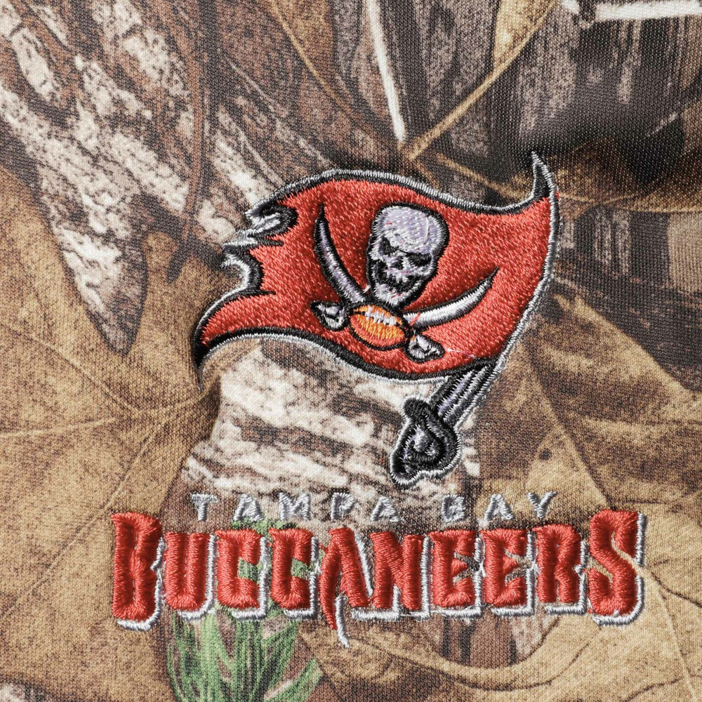 Tampa Bay Buccaneers Dunbrooke Circle Champion Tech Fleece Pullover Hoodie - Realtree Camo on sale