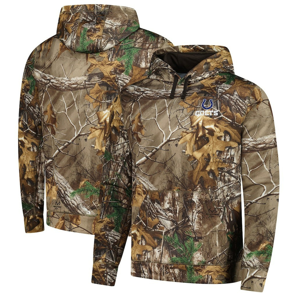 Indianapolis Colts Dunbrooke Circle Champion Tech Fleece Pullover Hoodie - Realtree Camo for sale