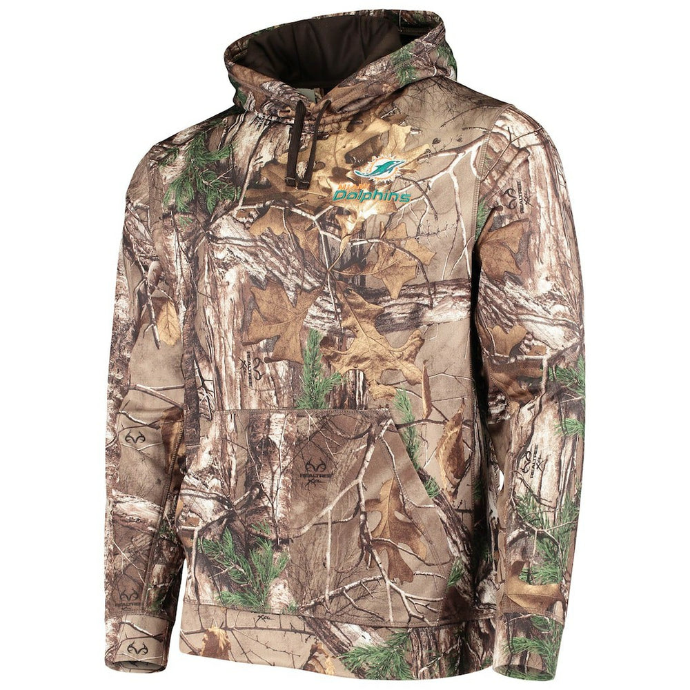 Miami Dolphins Dunbrooke Circle Champion Tech Fleece Pullover Hoodie - Realtree Camo sale
