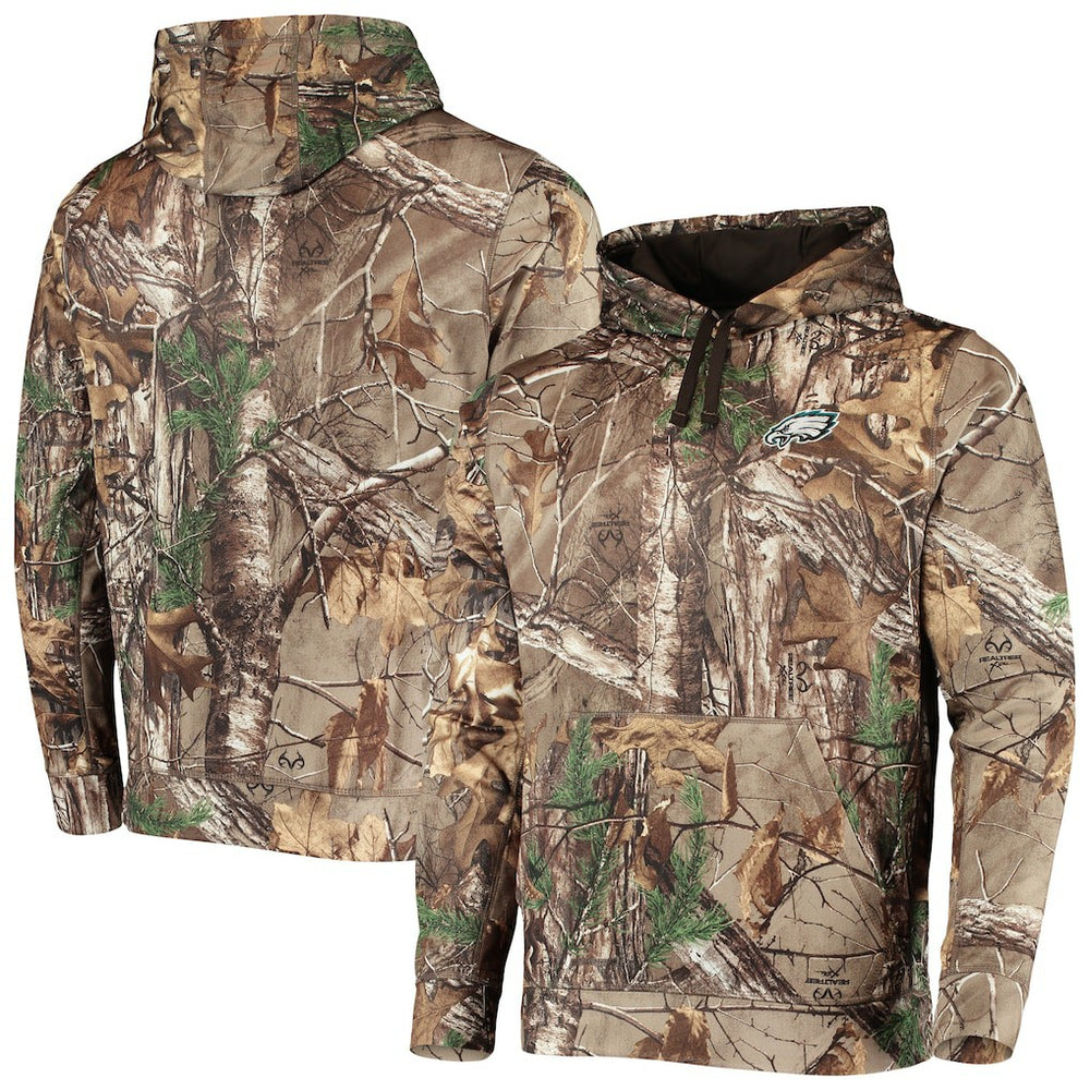Philadelphia Eagles Dunbrooke Circle Champion Tech Fleece Pullover Hoodie - Realtree Camo sale