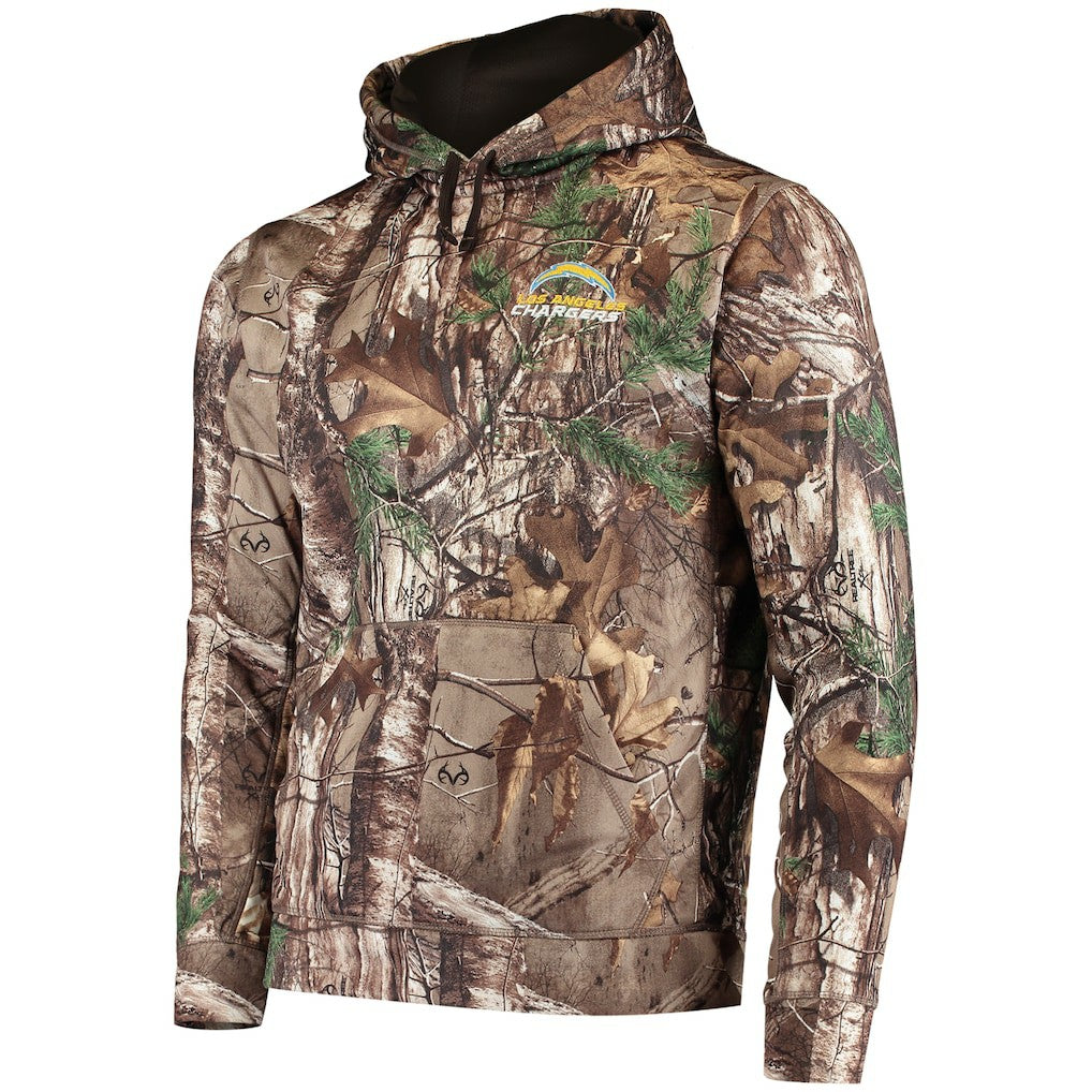 Los Angeles Chargers Dunbrooke Circle Champion Tech Fleece Pullover Hoodie - Realtree Camo outlet