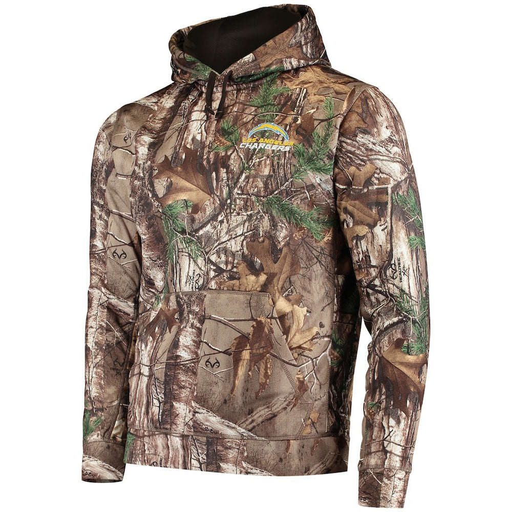 Los Angeles Chargers Dunbrooke Circle Champion Tech Fleece Pullover Hoodie - Realtree Camo outlet