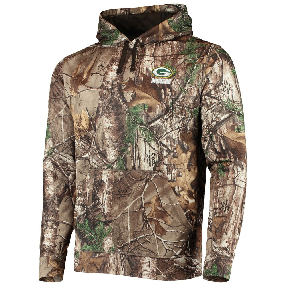 Green Bay Packers Dunbrooke Circle Champion Tech Fleece Pullover Hoodie - Realtree Camo sale