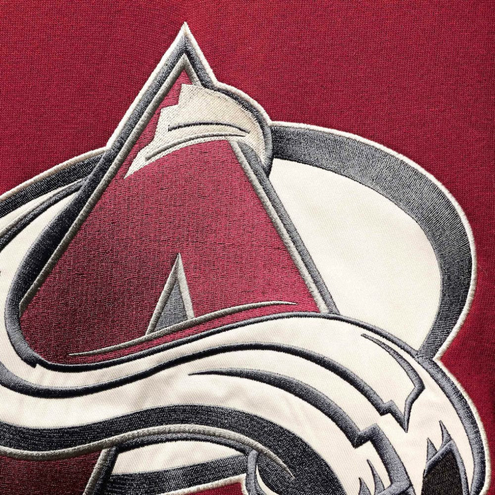 Nathan MacKinnon Colorado Avalanche '47 Player Name & Number Lacer Pullover Hoodie - Burgundy Hoodies