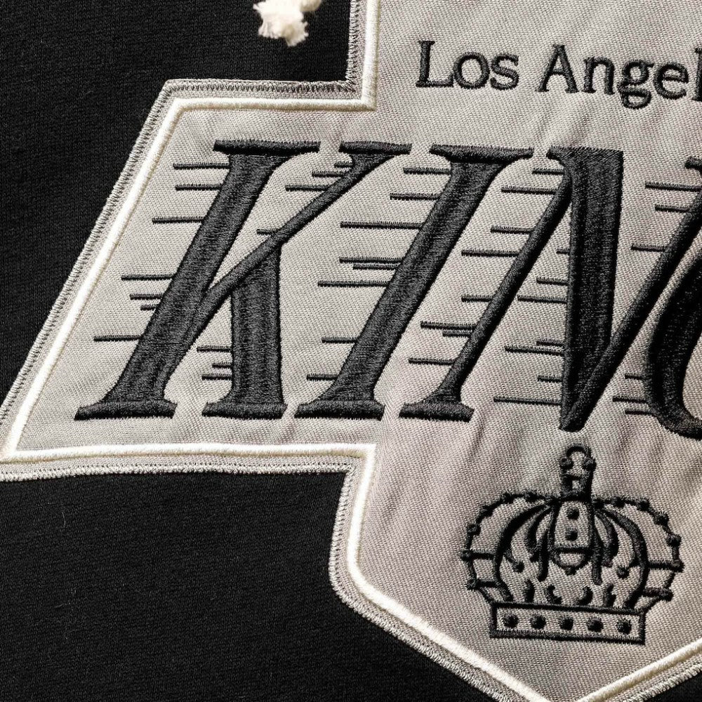 Wayne Gretzky Los Angeles Kings '47 Retired Player Name & Number Lacer Pullover Hoodie - Black Hoodies
