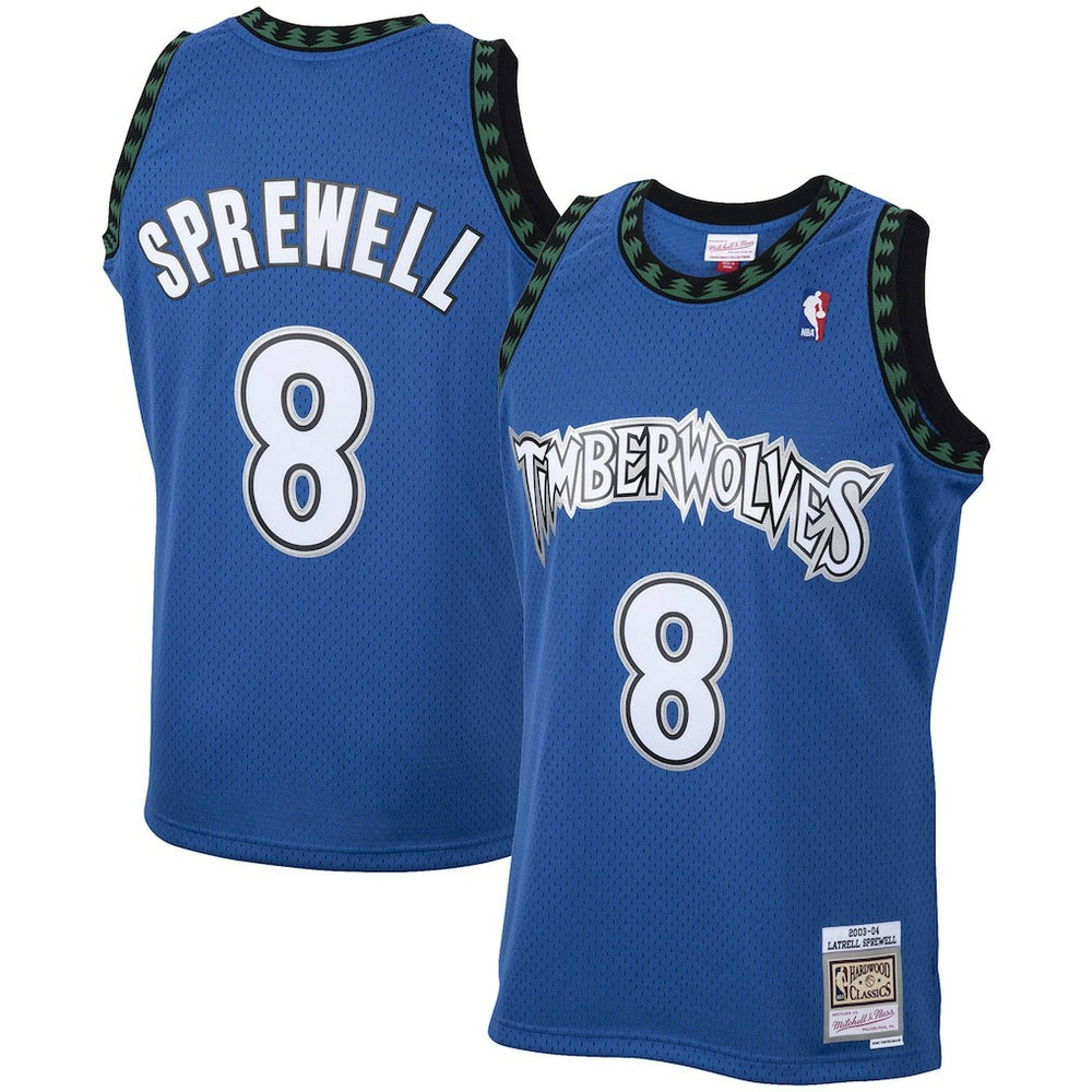 Latrell Sprewell Minnesota Timberwolves 2003/04 Hardwood Classics Swingman Jersey - Blue sale