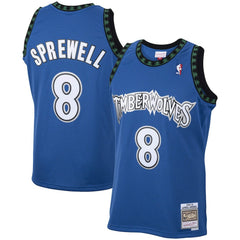 Latrell Sprewell Minnesota Timberwolves 2003/04 Hardwood Classics Swingman Jersey - Blue sale