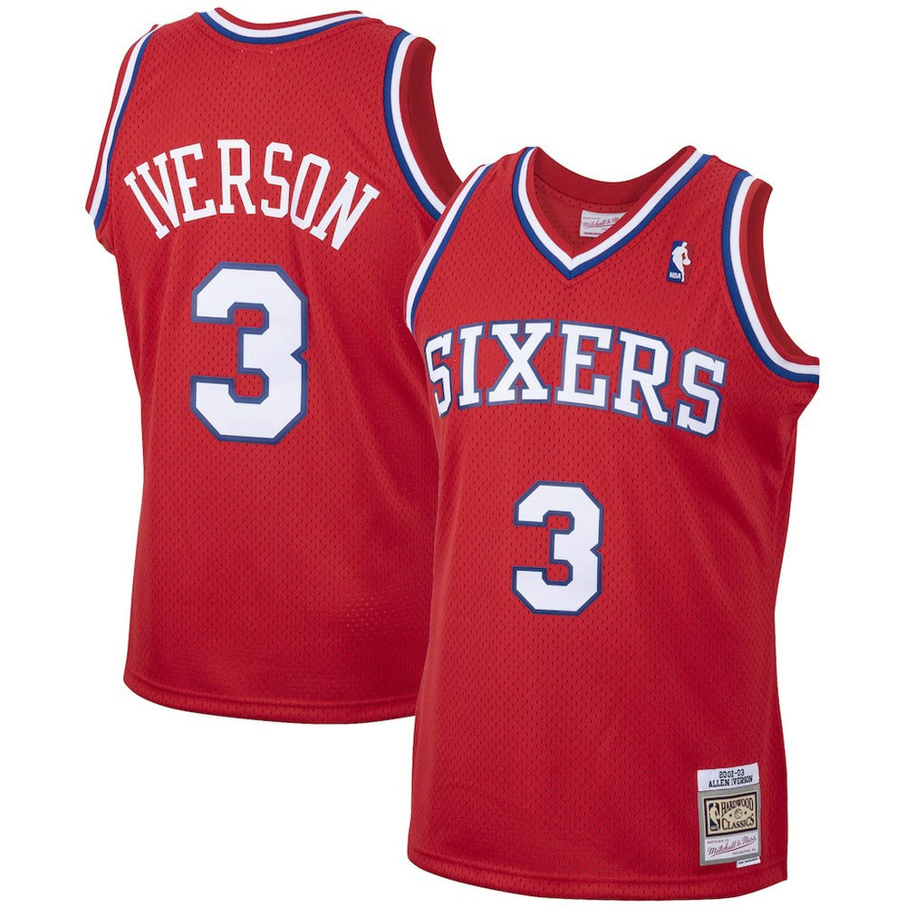 Allen Iverson Philadelphia 76ers 2002/03 Hardwood Classics Swingman Jersey - Red online