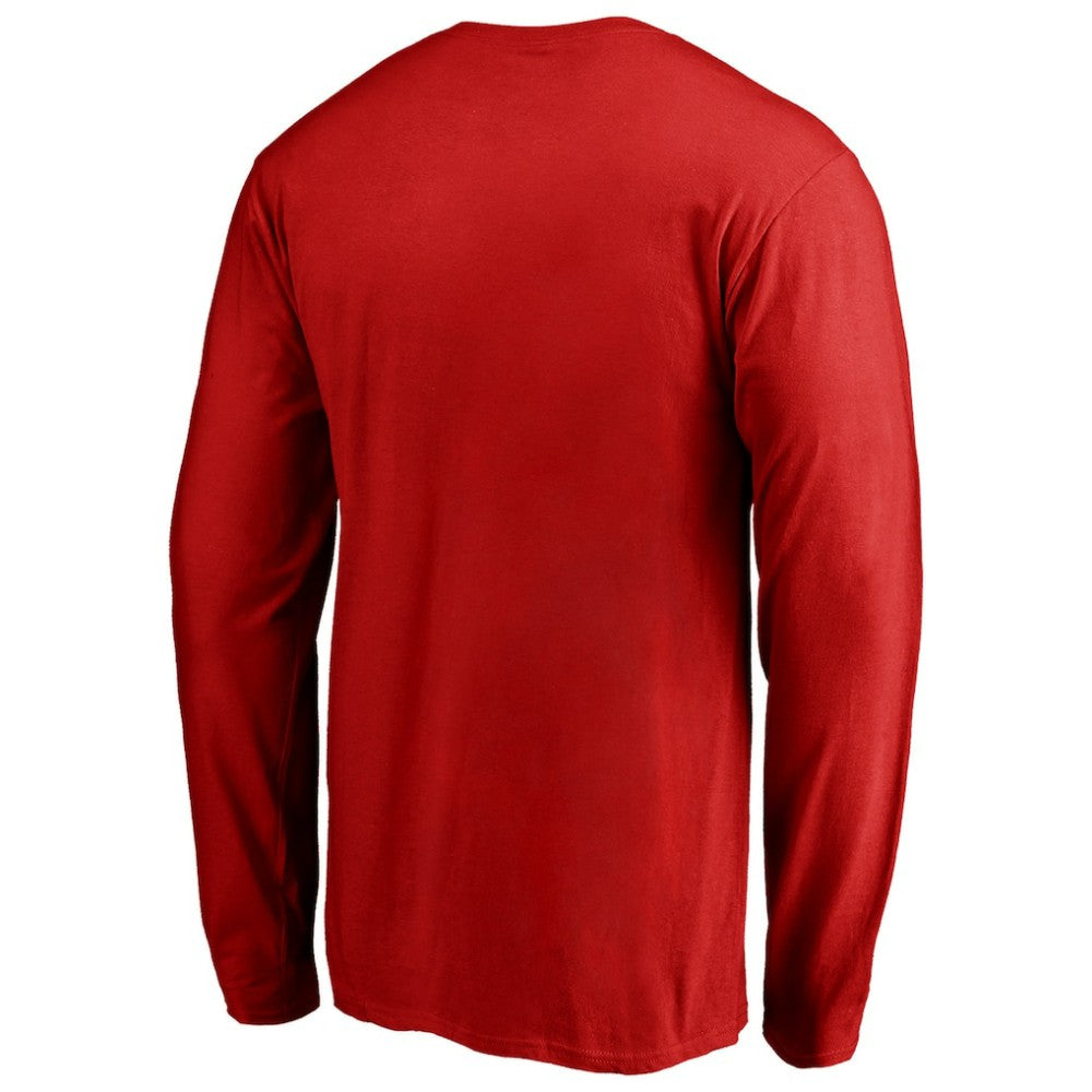 Men's Red Los Angeles Angels Team Heart & Soul Long Sleeve T-Shirt