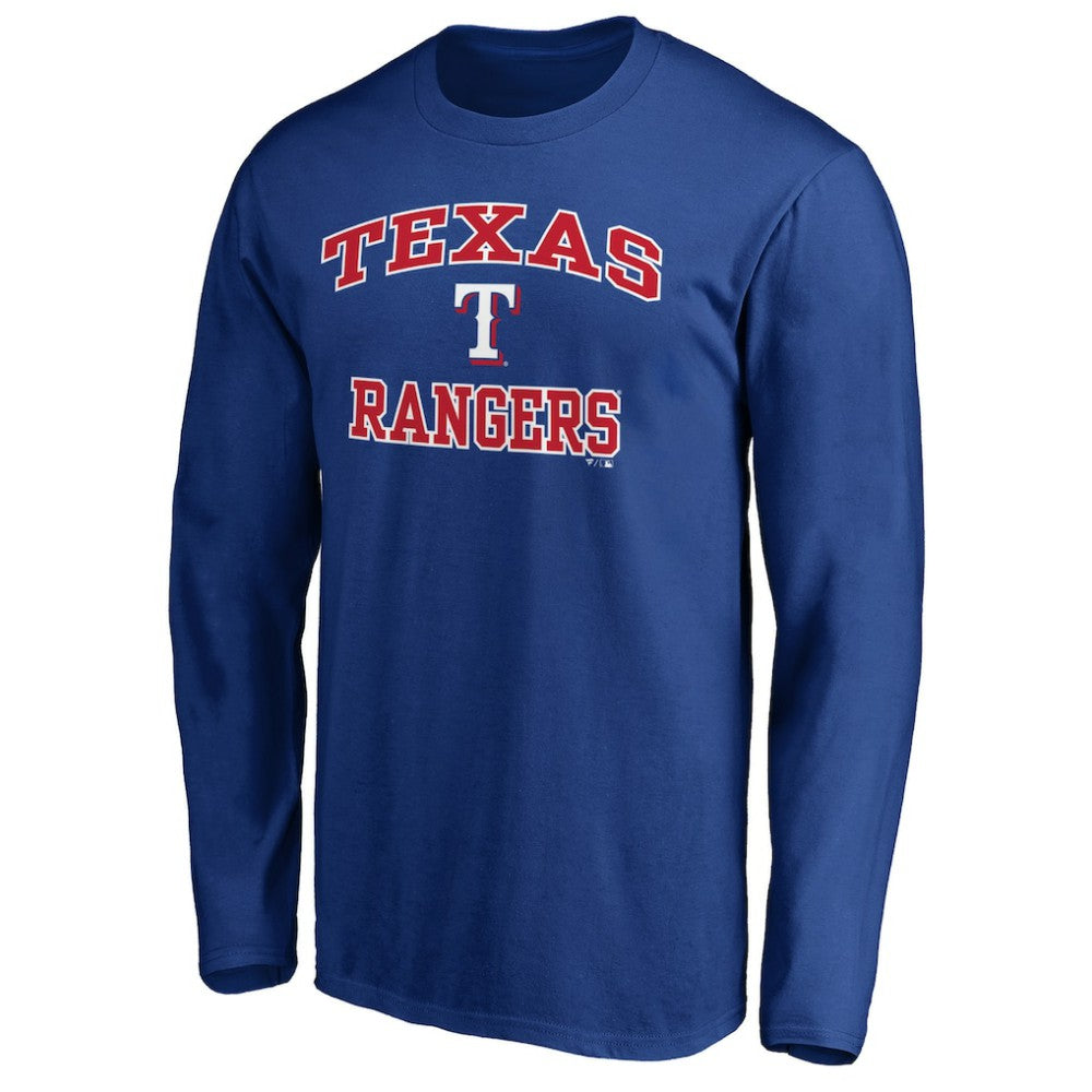 Men's Royal Texas Rangers Team Heart & Soul Long Sleeve T-Shirt