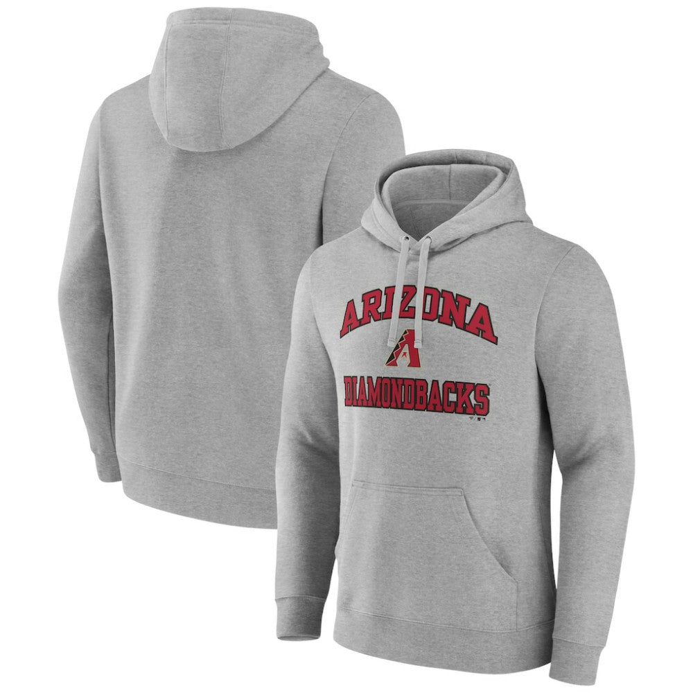 Arizona Diamondbacks MTO Label Heart & Soul Pullover Hoodie Heather Gray