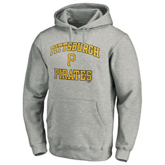Pittsburgh Pirates MTO Label Heart & Soul Pullover Hoodie Heather Gray