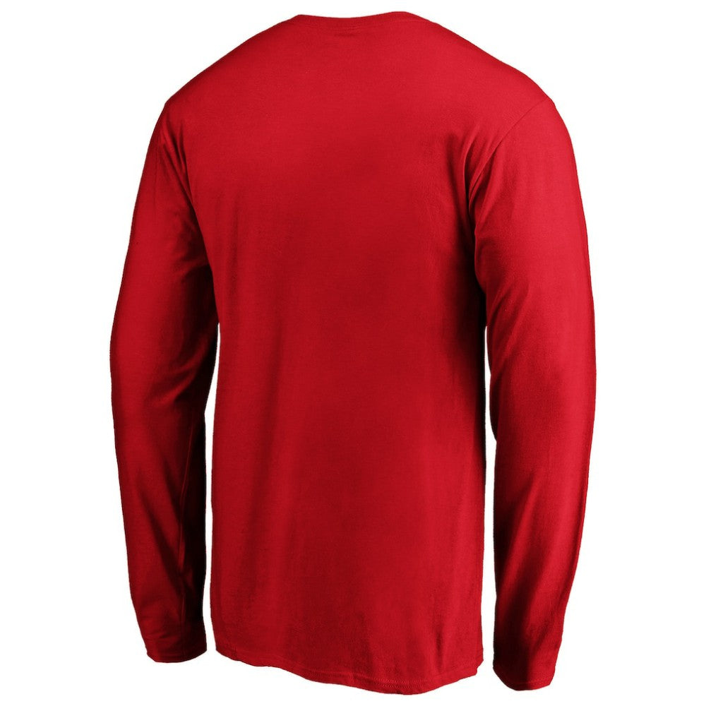 Men's Red Texas Rangers Team Heart & Soul Long Sleeve T-Shirt
