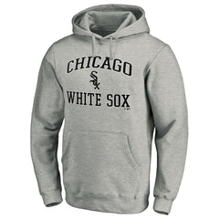 Chicago White Sox MTO Label Heart & Soul Pullover Hoodie Heather Gray