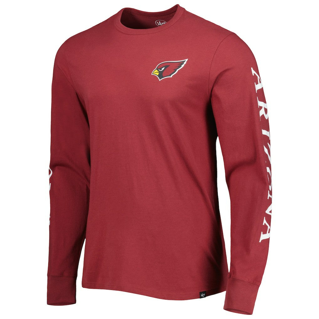 Arizona Cardinals '47 Triple Threat Franklin Long Sleeve T-Shirt - Cardinal on sale