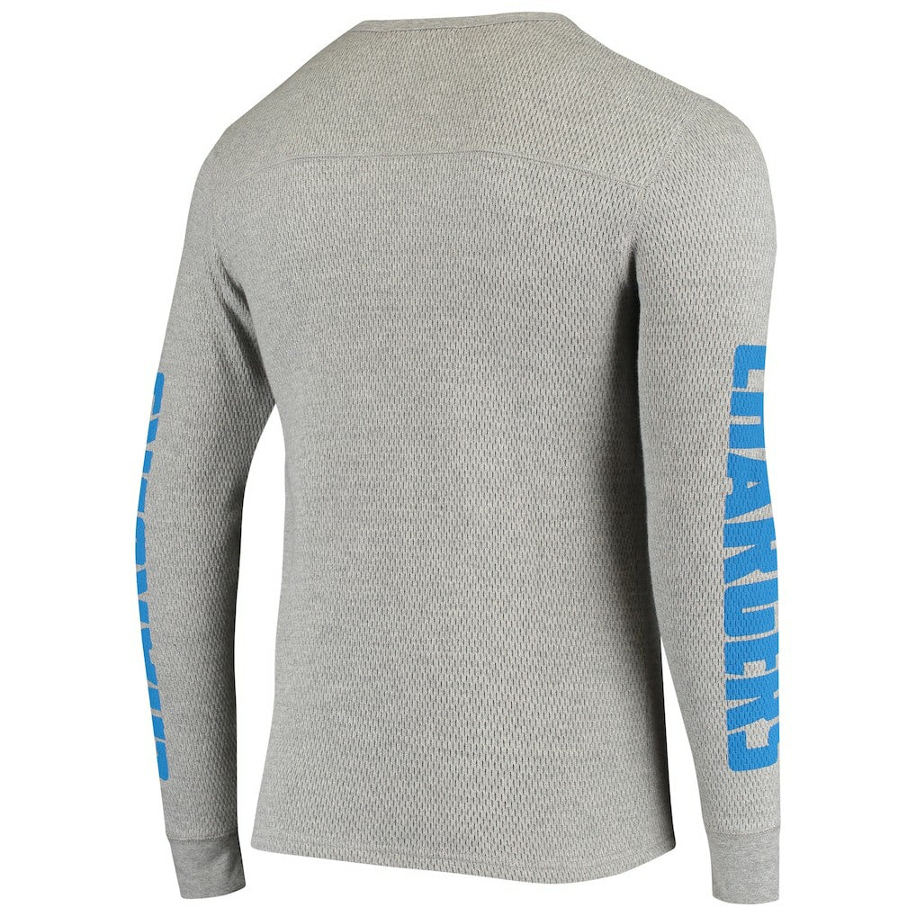 Los Angeles Chargers Junk Food Heavyweight Thermal Long Sleeve T-Shirt - Heathered Gray outlet