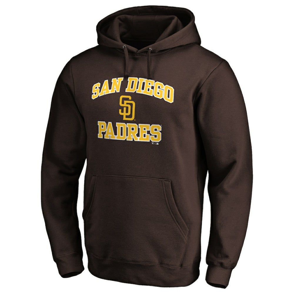 San Diego Padres MTO Label Heart & Soul Pullover Hoodie Brown