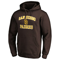 San Diego Padres MTO Label Heart & Soul Pullover Hoodie Brown
