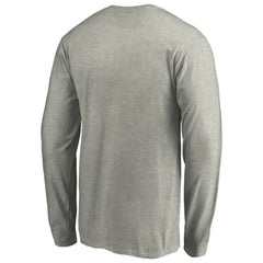 Cincinnati Reds Official Team Logo Long Sleeve T-Shirt Heather Gray