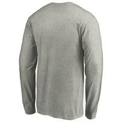 Washington Nationals Official Team Logo Long Sleeve T-Shirt Heather Gray