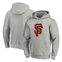 San Francisco Giants Official Logo Fitted Pullover Hoodie Heather Gray