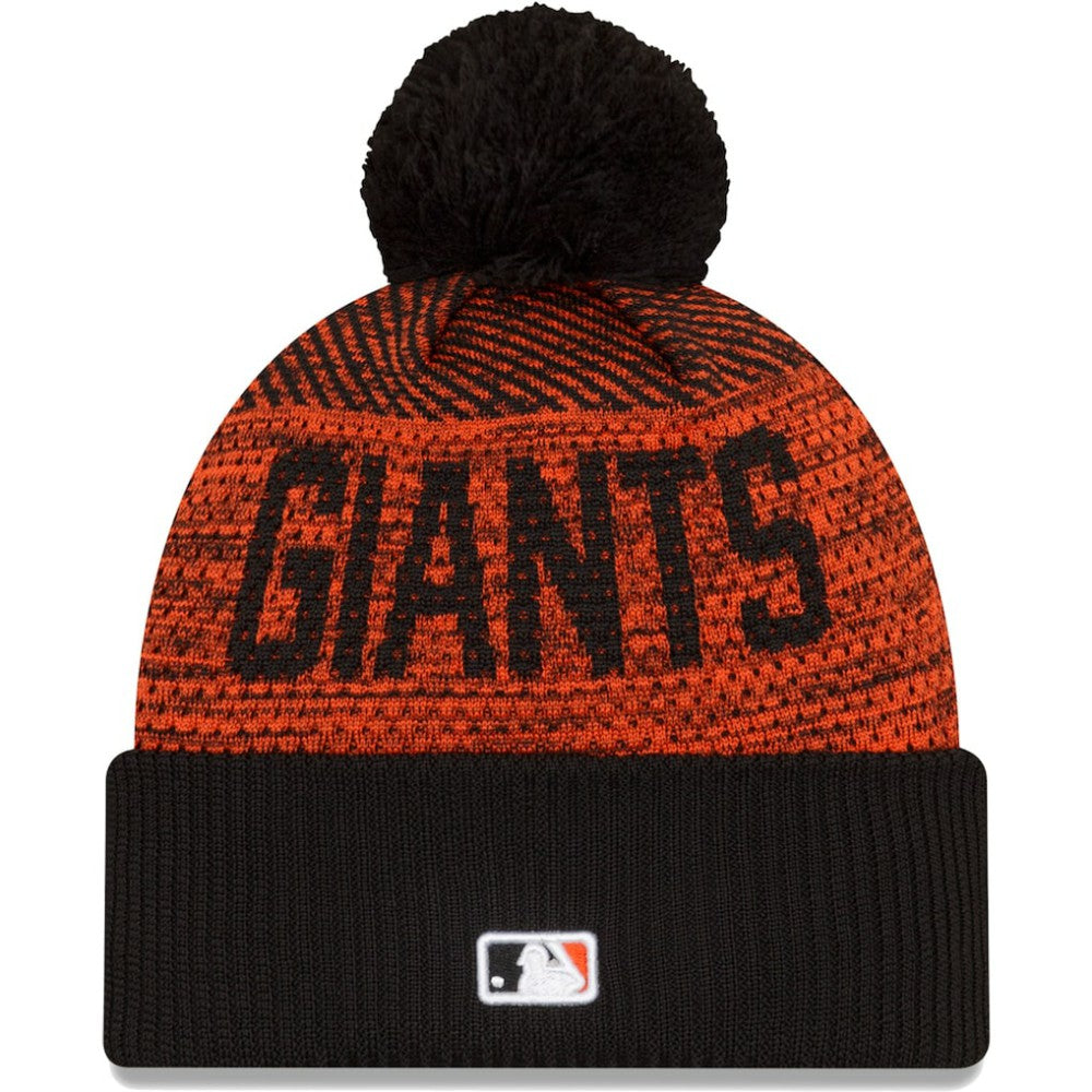 San Francisco Giants Authentic Collection Sport Cuffed Knit Hat with Pom Black