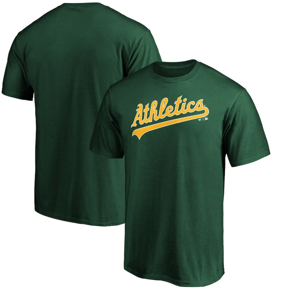 Athletics Official Wordmark Team T-Shirt Green