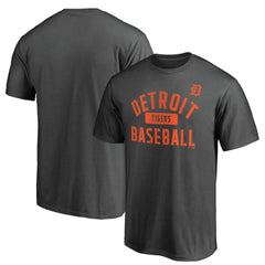 Detroit Tigers Iconic Primary Pill T-Shirt Charcoal