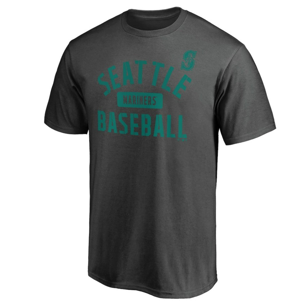 Seattle Mariners Iconic Primary Pill T-Shirt Charcoal