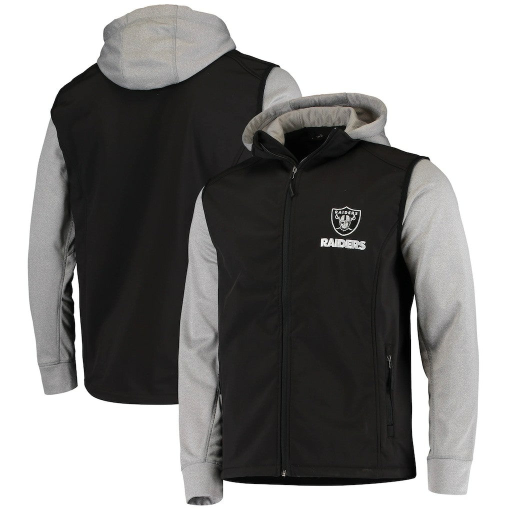 Las Vegas Raiders Dunbrooke Alpha Full-Zip Jacket - Black/Gray cheap