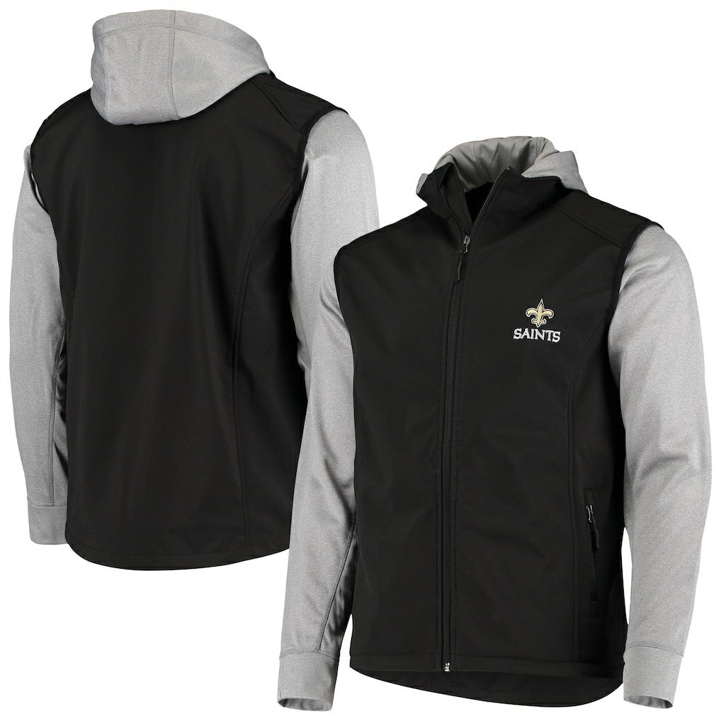New Orleans Saints Dunbrooke Alpha Full-Zip Jacket - Black/Gray on sale