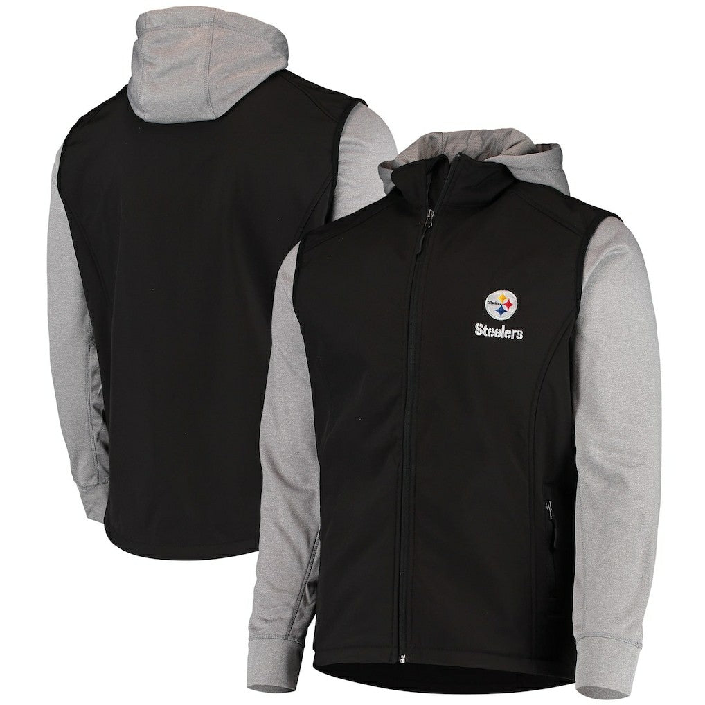 Pittsburgh Steelers Dunbrooke Alpha Full-Zip Jacket - Black/Gray on sale