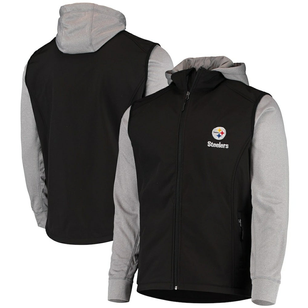 Pittsburgh Steelers Dunbrooke Alpha Full-Zip Jacket - Black/Gray on sale