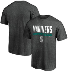 Seattle Mariners Win Stripe Logo T-Shirt Charcoal