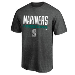 Seattle Mariners Win Stripe Logo T-Shirt Charcoal