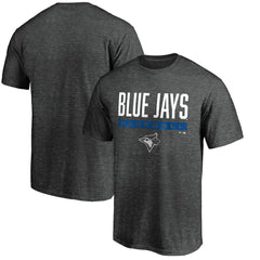 Toronto Blue Jays Win Stripe Logo T-Shirt Charcoal