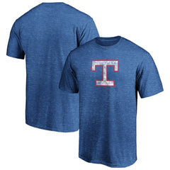 Texas Rangers Cooperstown Collection True Classics Throwback Logo Tri-Blend T-Shirt Royal
