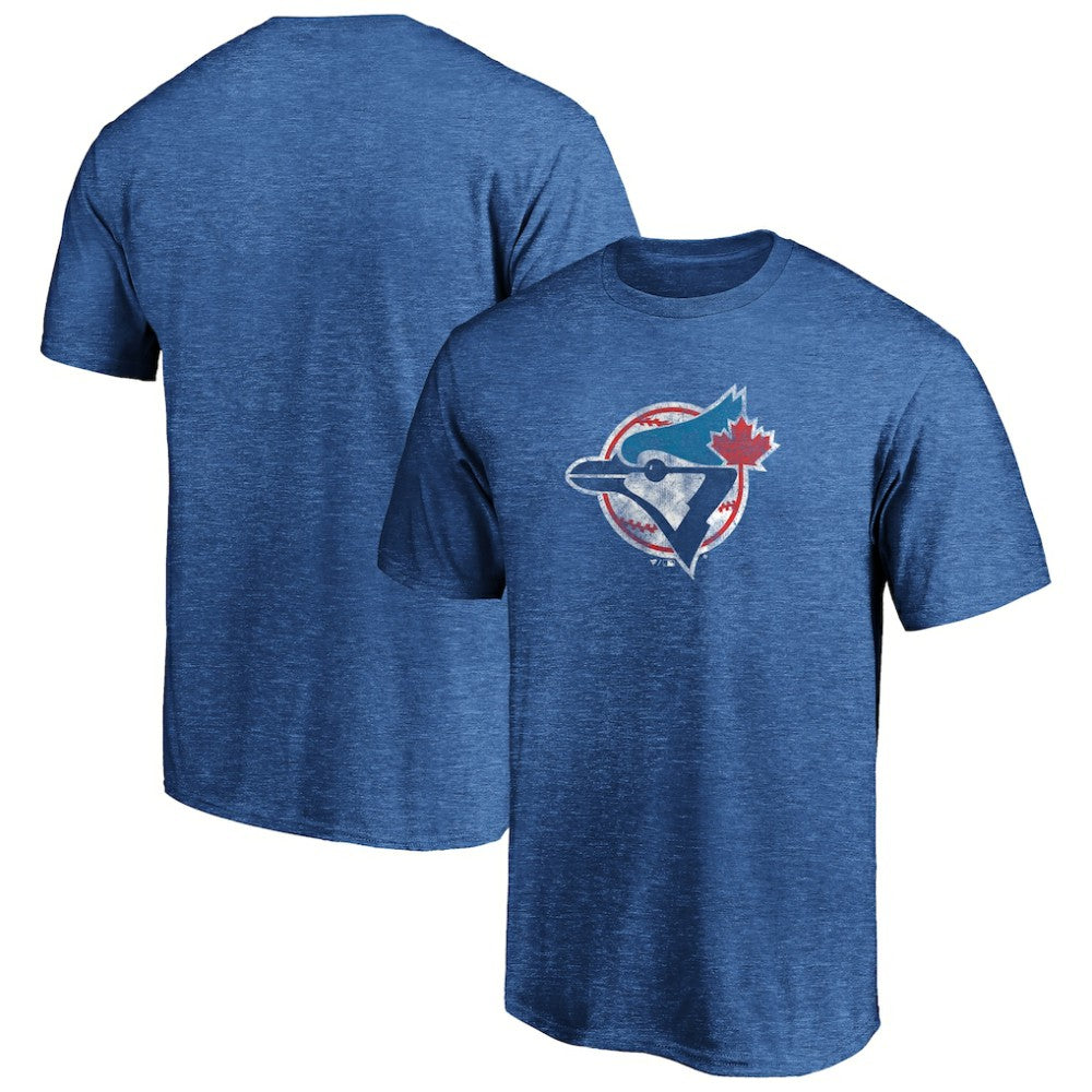 Toronto Blue Jays Cooperstown Collection True Classics Throwback Logo Tri-Blend T-Shirt Royal