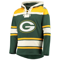 Green Bay Packers '47 Lacer V-Neck Pullover Hoodie - Green/Gold cheap