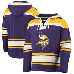 Minnesota Vikings '47 Lacer V-Neck Pullover Hoodie - Purple/Gold online