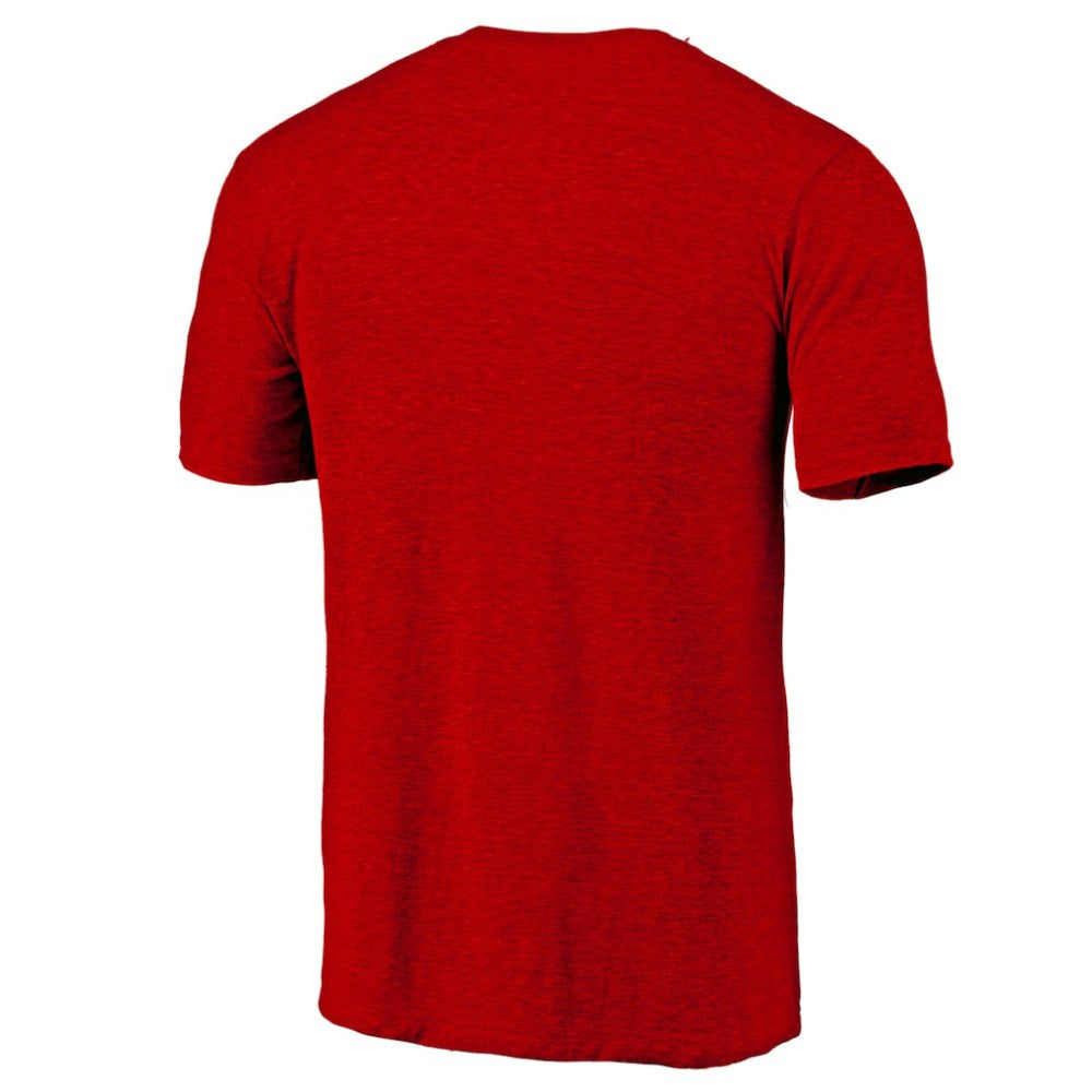 Chicago Blackhawks Distressed Tri-Blend T-Shirt - Red T-shirts