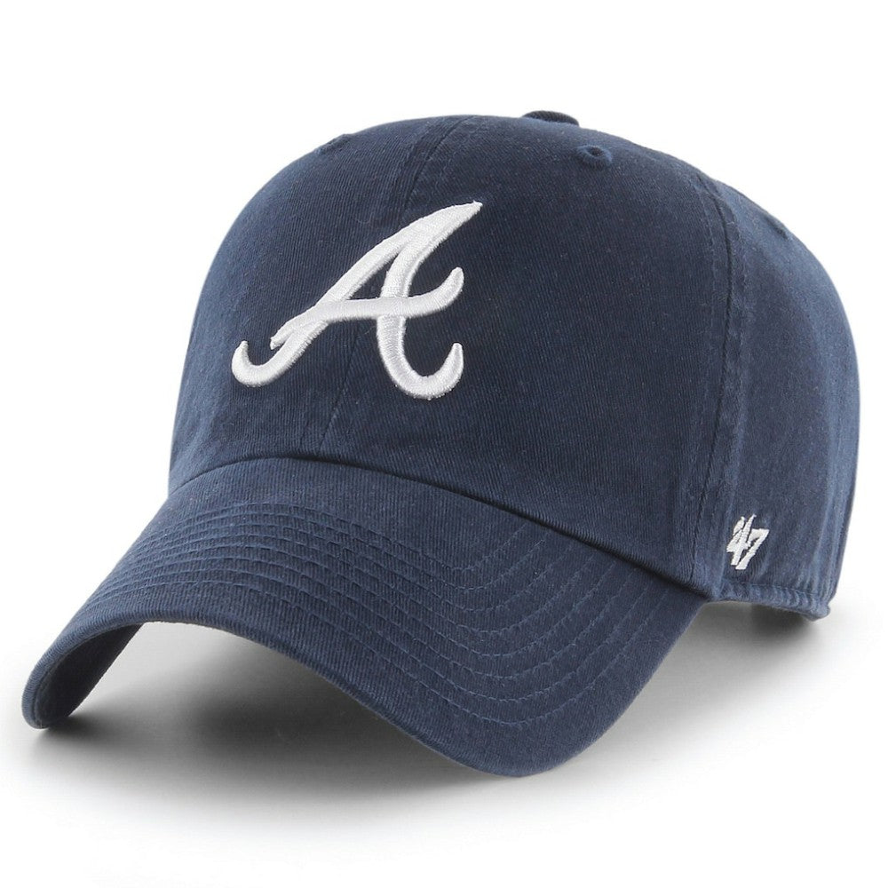 Atlanta Braves Clean Up Adjustable Hat Navy