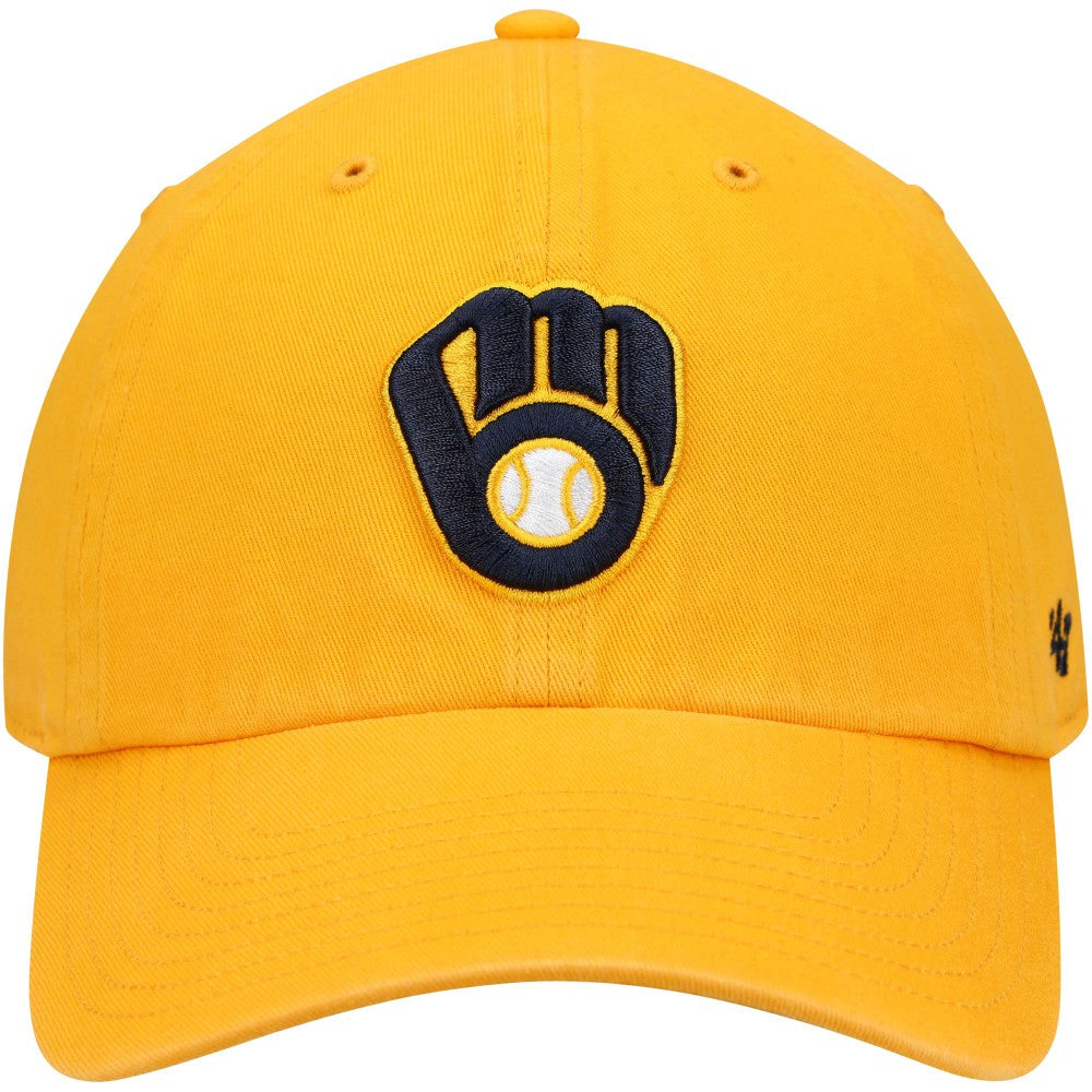 Milwaukee Brewers Clean Up Adjustable Hat Gold