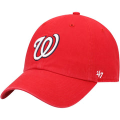 Washington Nationals Clean Up Adjustable Hat Red