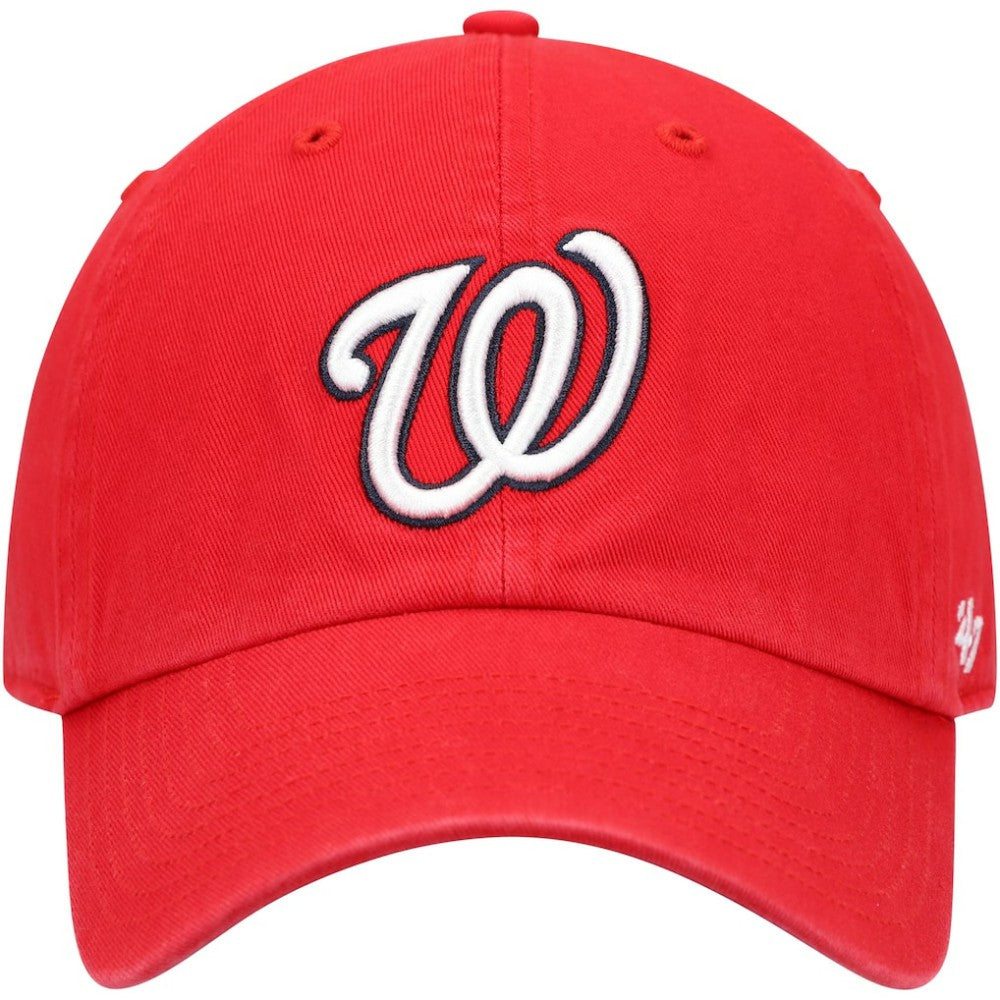 Washington Nationals Clean Up Adjustable Hat Red