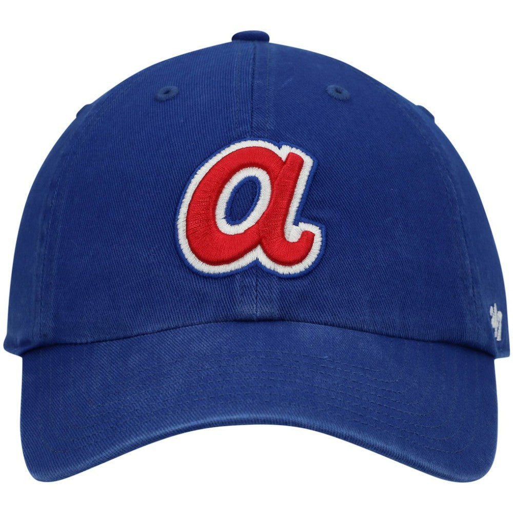 Atlanta Braves 1972 Logo Cooperstown Collection Clean Up Adjustable Hat Royal