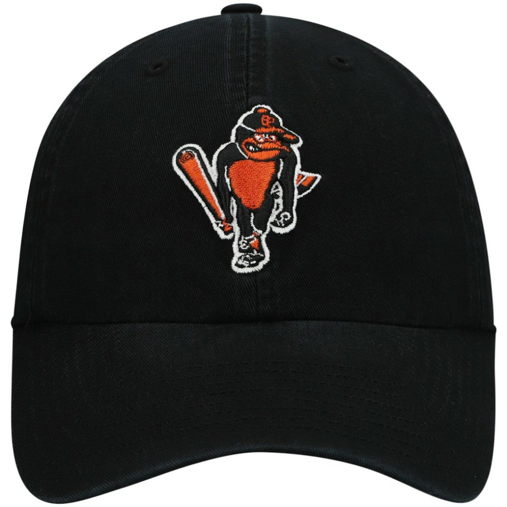 Baltimore Orioles Logo Cooperstown Collection Clean Up Adjustable Hat Black