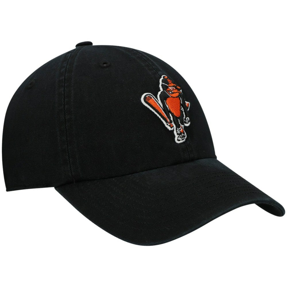 Baltimore Orioles Logo Cooperstown Collection Clean Up Adjustable Hat Black