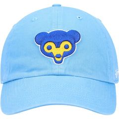 Chicago Cubs Logo Cooperstown Collection Clean Up Adjustable Hat Light Blue
