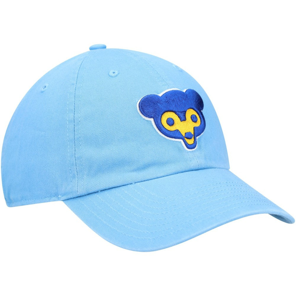 Chicago Cubs Logo Cooperstown Collection Clean Up Adjustable Hat Light Blue